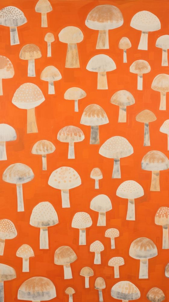 Jumbo mushrooms backgrounds wallpaper pattern.