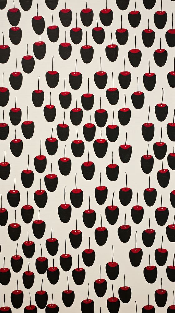 Black cherries backgrounds wallpaper pattern.