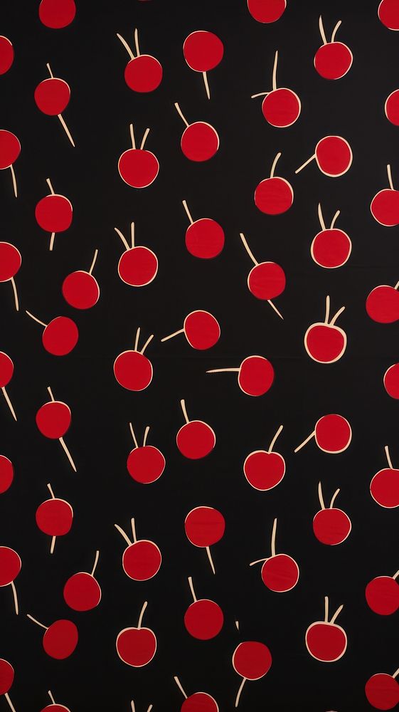 Black cherries pattern backgrounds lingonberry.