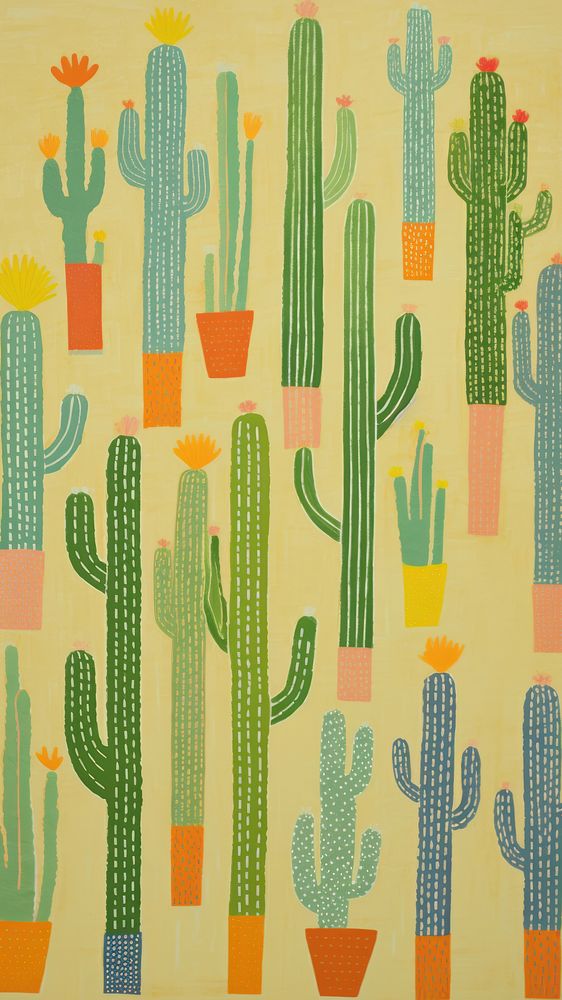 Cactuses backgrounds pattern plant.