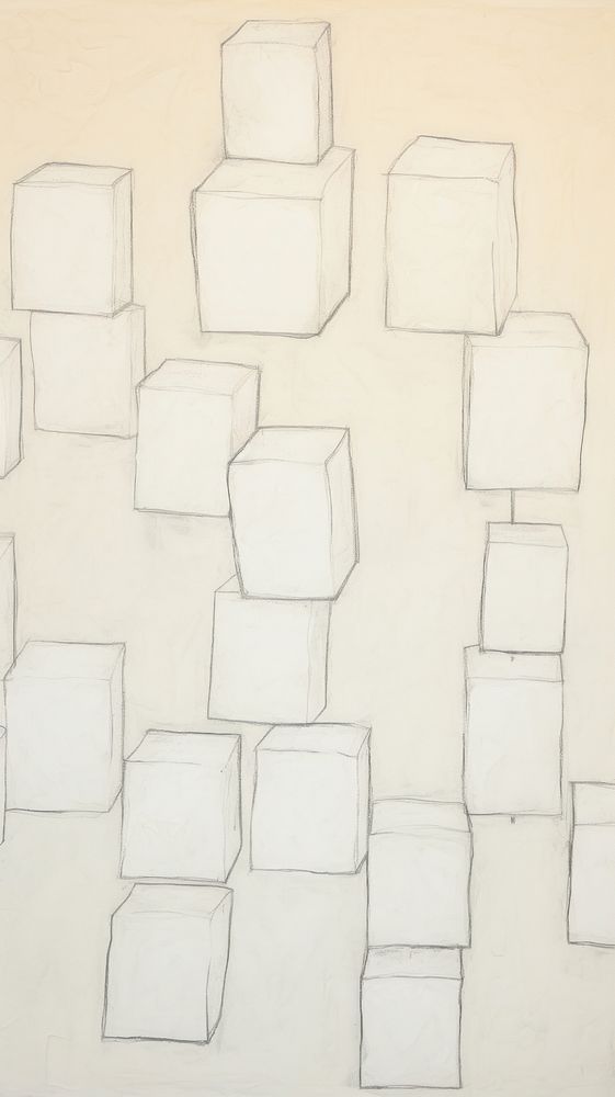 Giant sugar cubes architecture backgrounds painting.