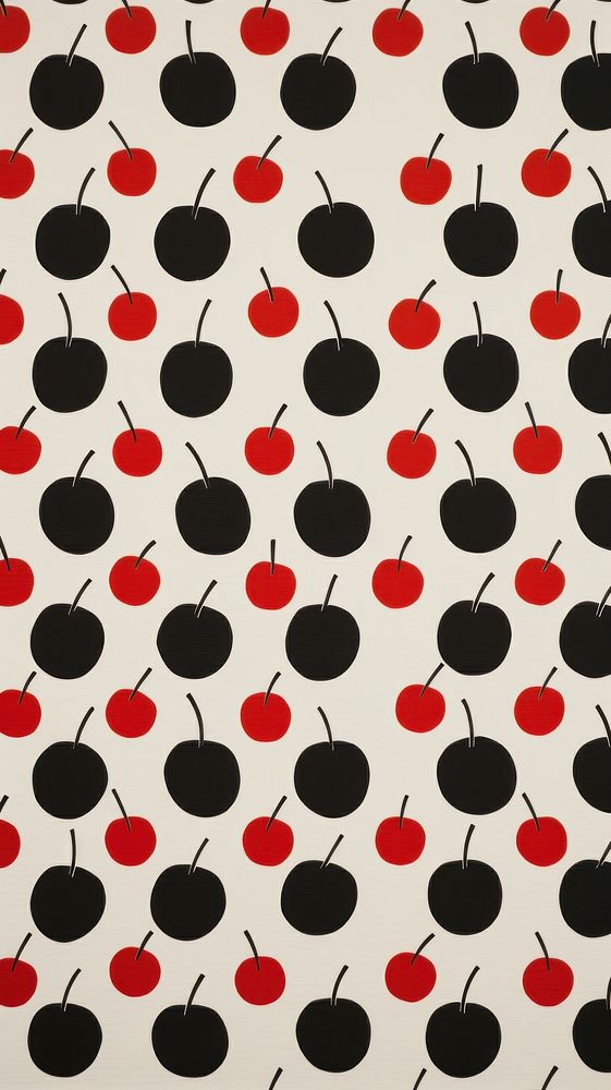 Gigantic black cherries pattern backgrounds wallpaper.