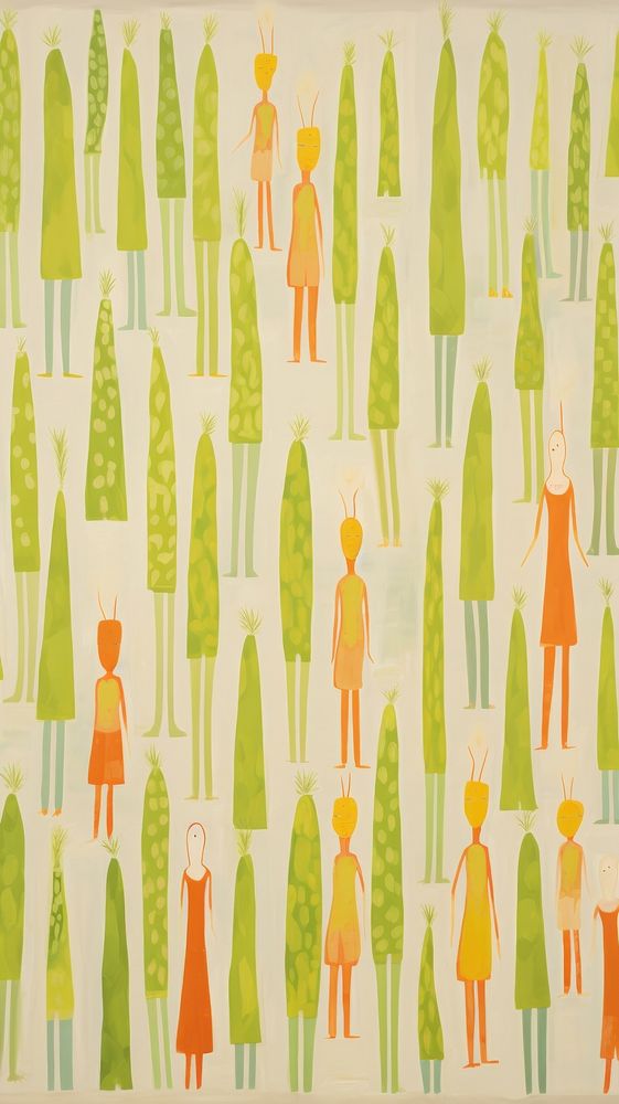 Jumbo asparaguses vegetable pattern backgrounds art.