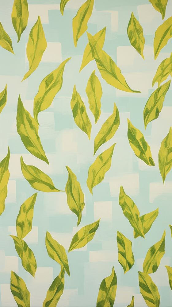 Jumbo basil leaves backgrounds wallpaper pattern.