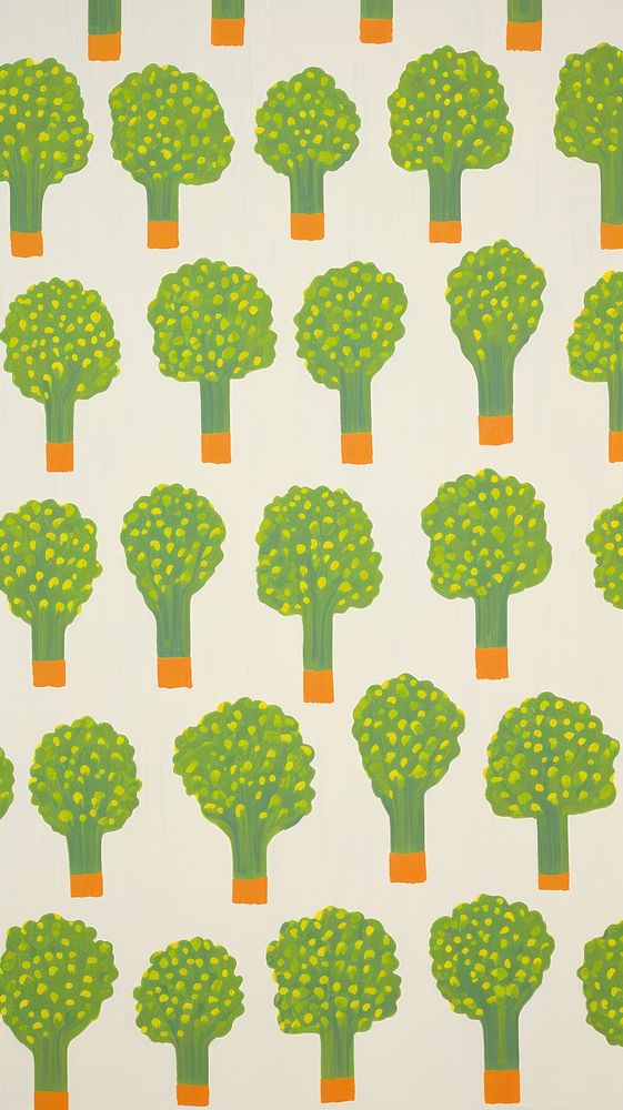 Jumbo broccolis pattern backgrounds wallpaper.