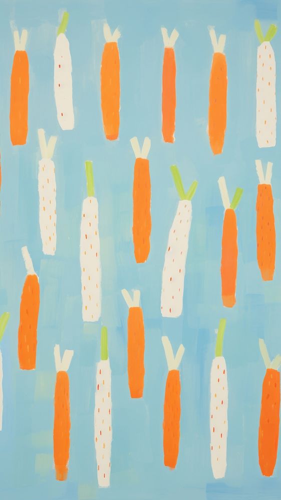 Jumbo colorful carrots backgrounds vegetable painting.