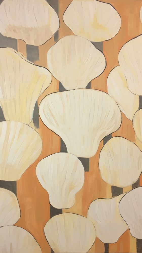 Jumbo giant mushrooms painting backgrounds pattern.
