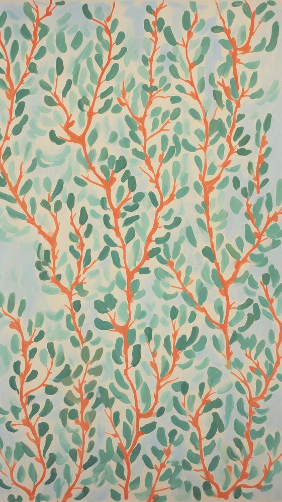 Jumbo thyme branches pattern backgrounds wallpaper.