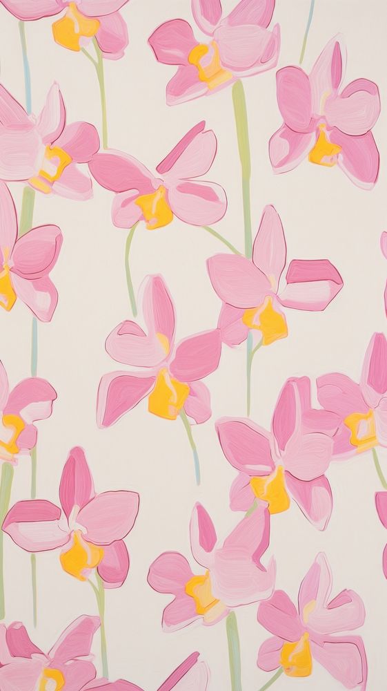Large jumbo orchid flowers pattern backgrounds wallpaper.