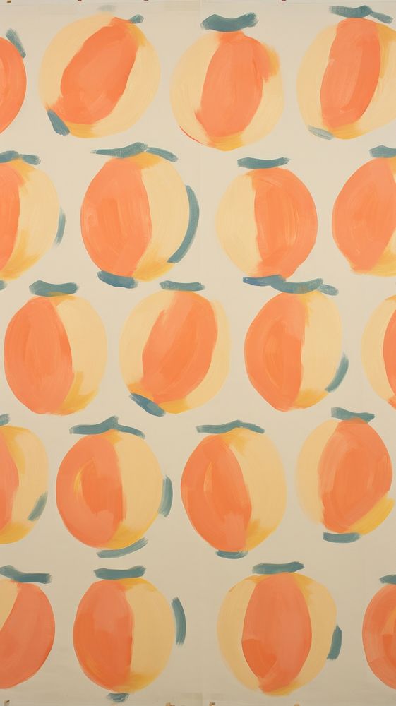 Large jumbo peaches painting backgrounds pattern.