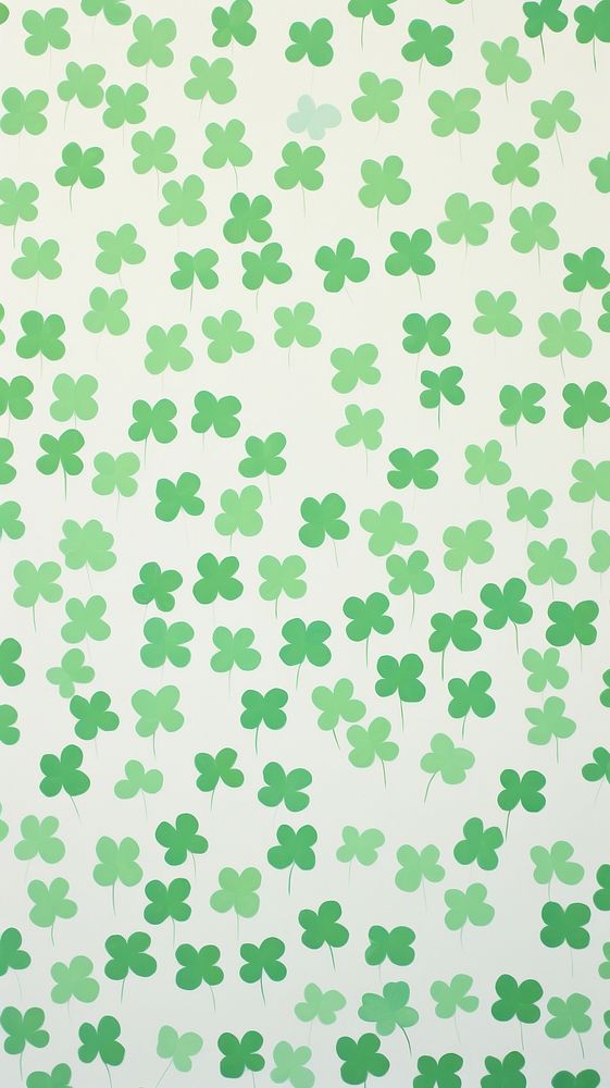 Large size clover leaves pattern backgrounds wallpaper.