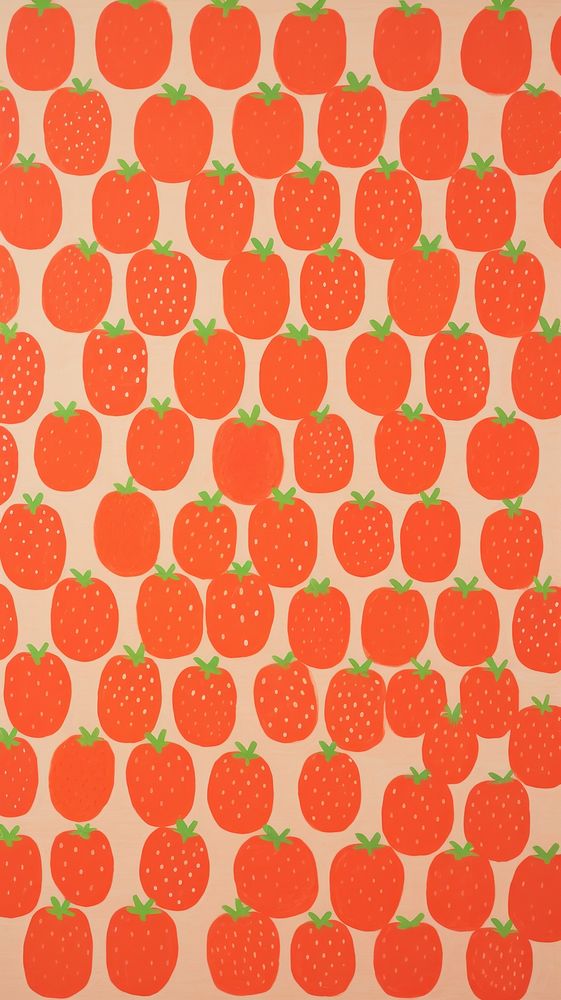 Large size strawberries pattern backgrounds wallpaper.