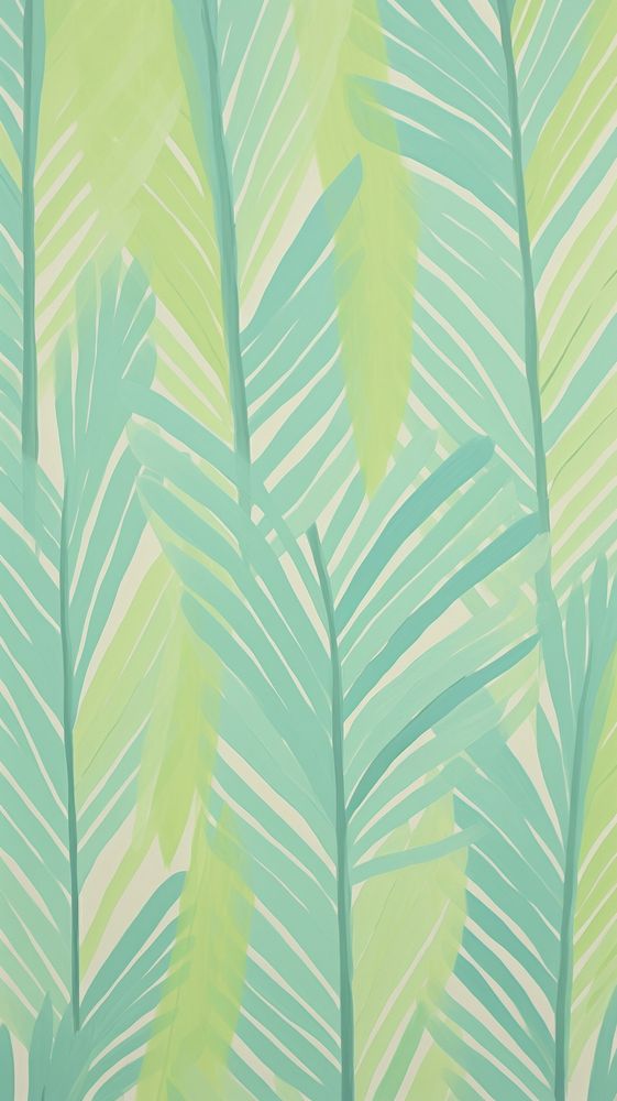 Palm leaves pattern backgrounds painting.