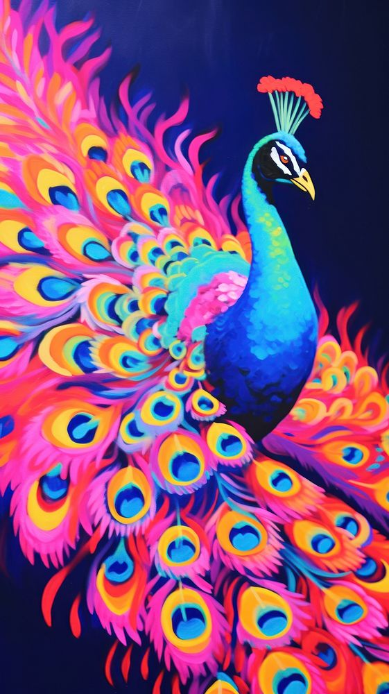 Peacock painting pattern animal.