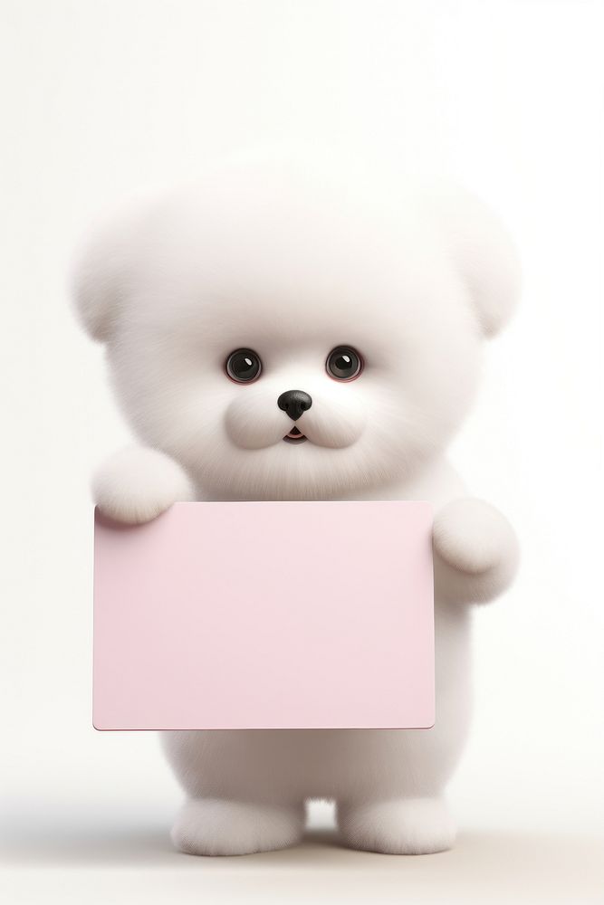 Sad puppy mammal paper white.