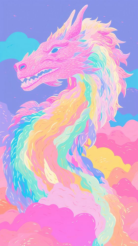 Dragon art backgrounds painting.
