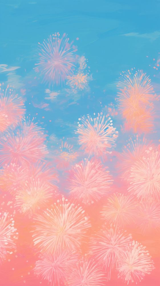 Fireworks backgrounds outdoors plant.