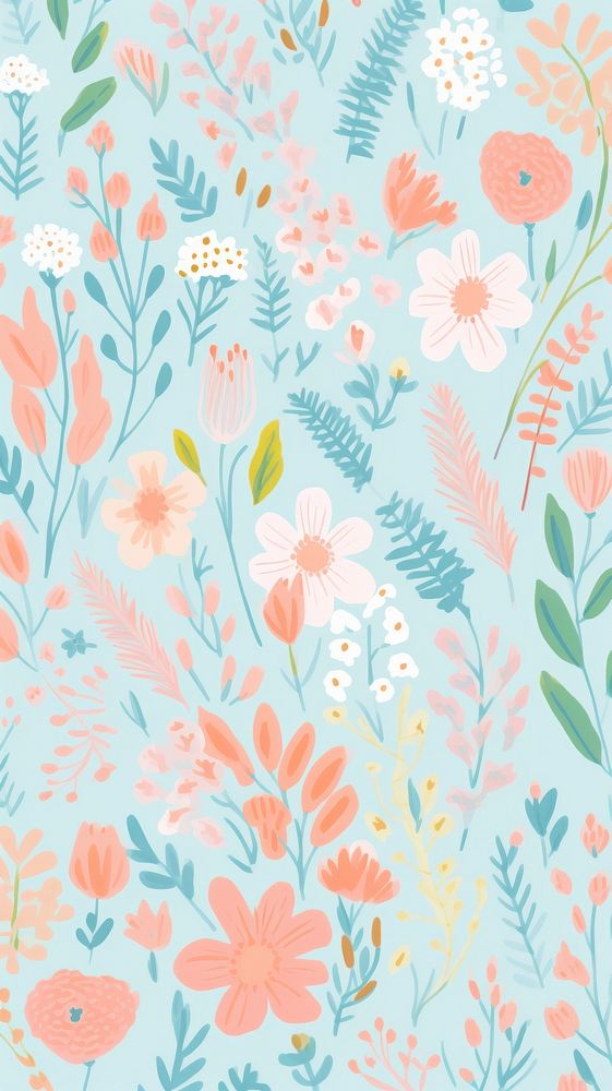 Floral backgrounds wallpaper pattern.