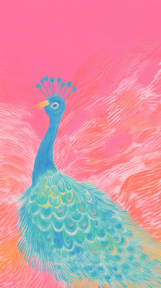 Peacock painting art backgrounds.