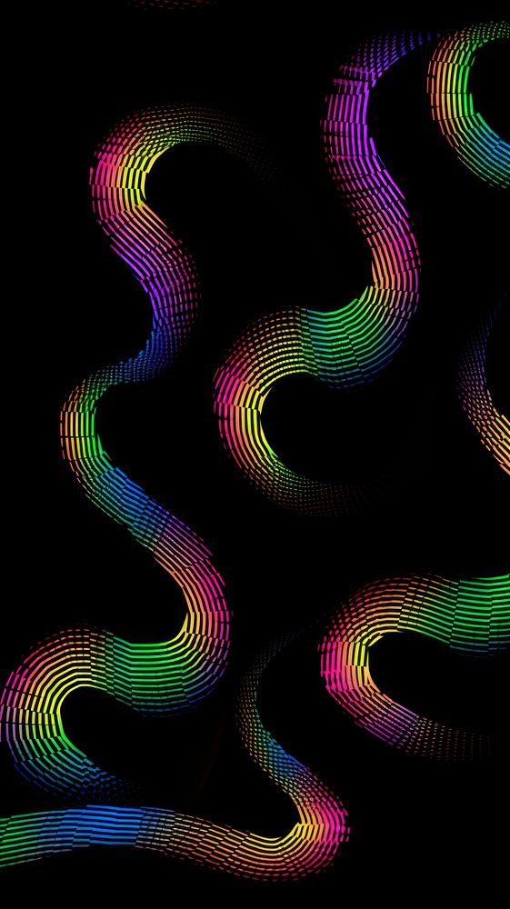 Dot curve petterns backgrounds pattern neon.