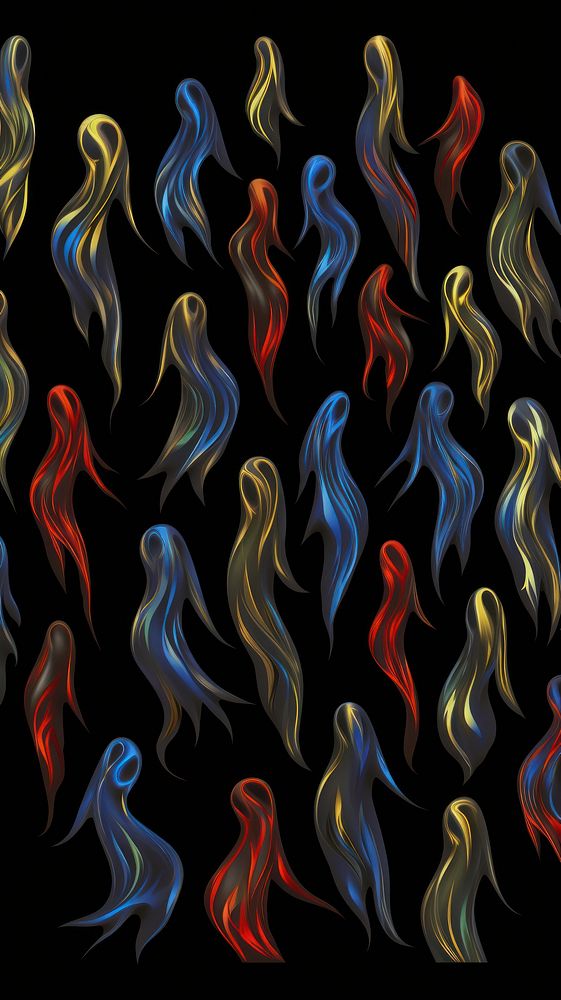 Ghost petterns backgrounds pattern yellow.