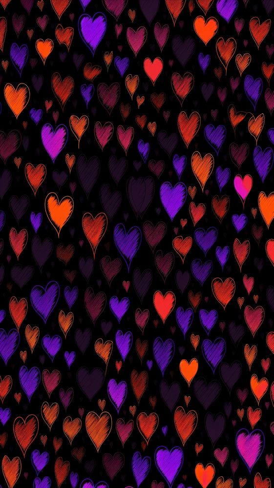 Heart petterns purple backgrounds pattern.