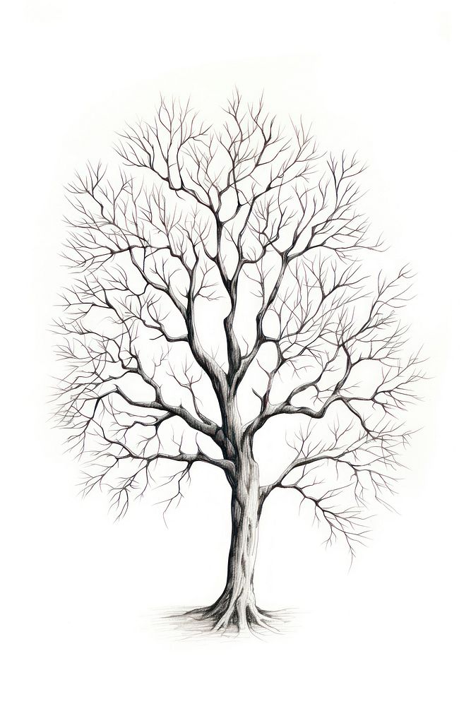 Tree drawing sketch plant.