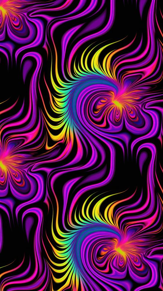 Retro groovy hippy petterns purple backgrounds pattern.