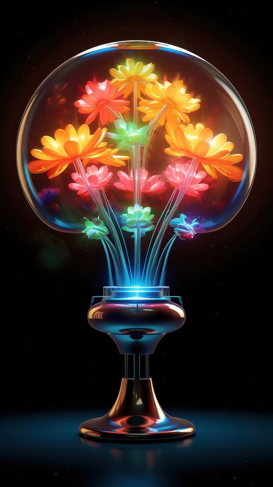 Atomic Bomb light lighting flower.