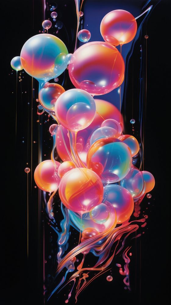 Bubble balloon bubble art.