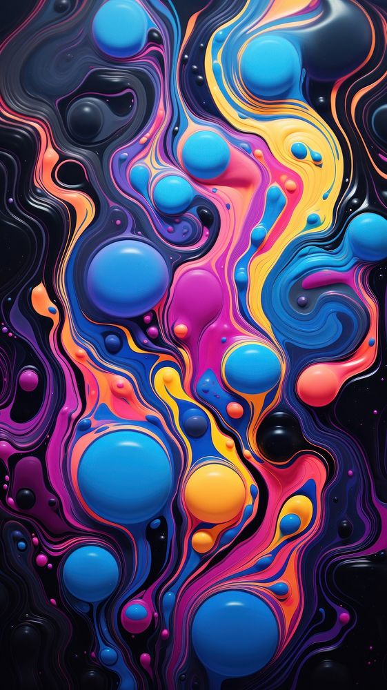 Abstract liquid turbulence art backgrounds painting.