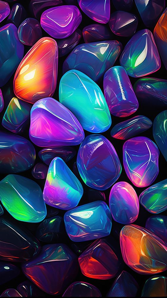 Stones backgrounds glowing jewelry.