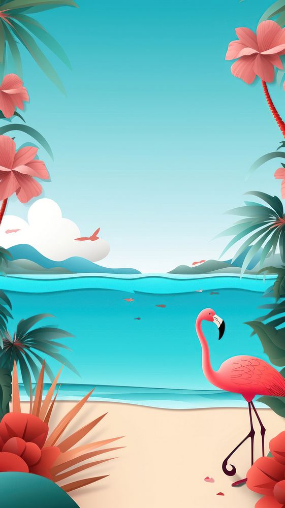 Tropical no Text flamingo outdoors.