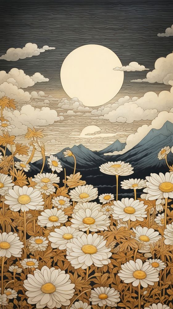 Traditional japanese gold temple outdoors painting nature.