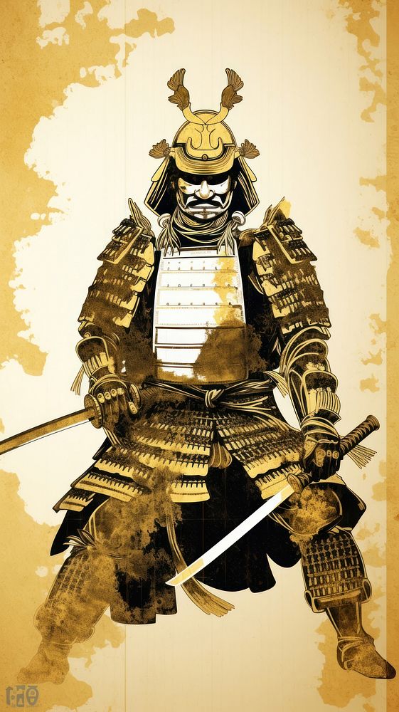 Traditional japanese samurai sword representation architecture.