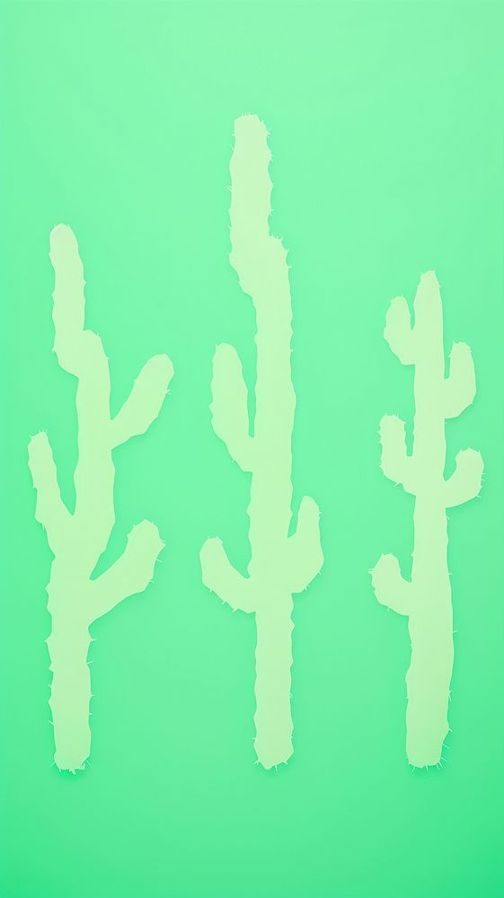 Memphis green cactus border nature plant creativity.