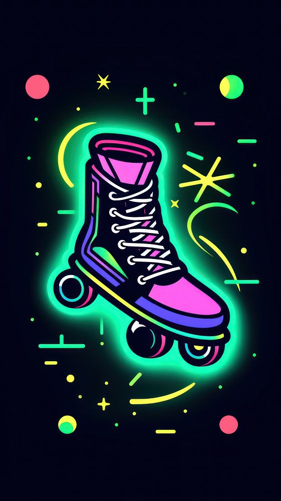 Roller skate footwear night shoe.