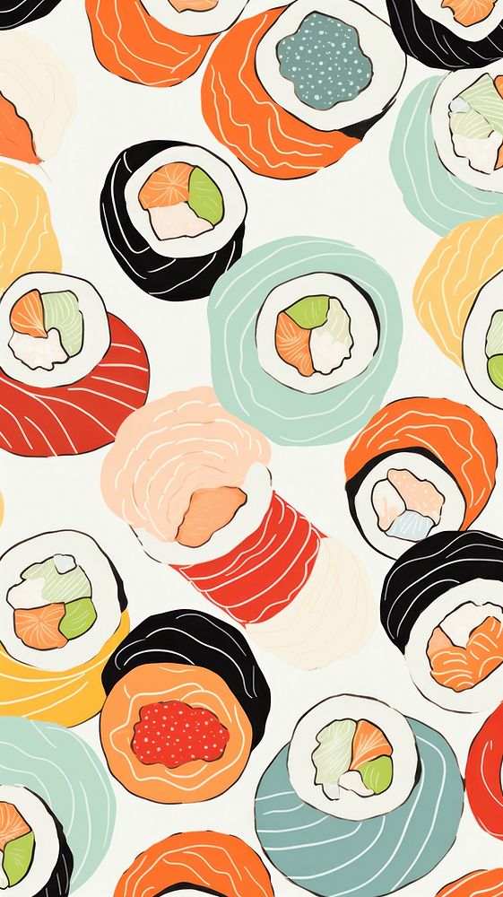 Sushi food rice backgrounds.