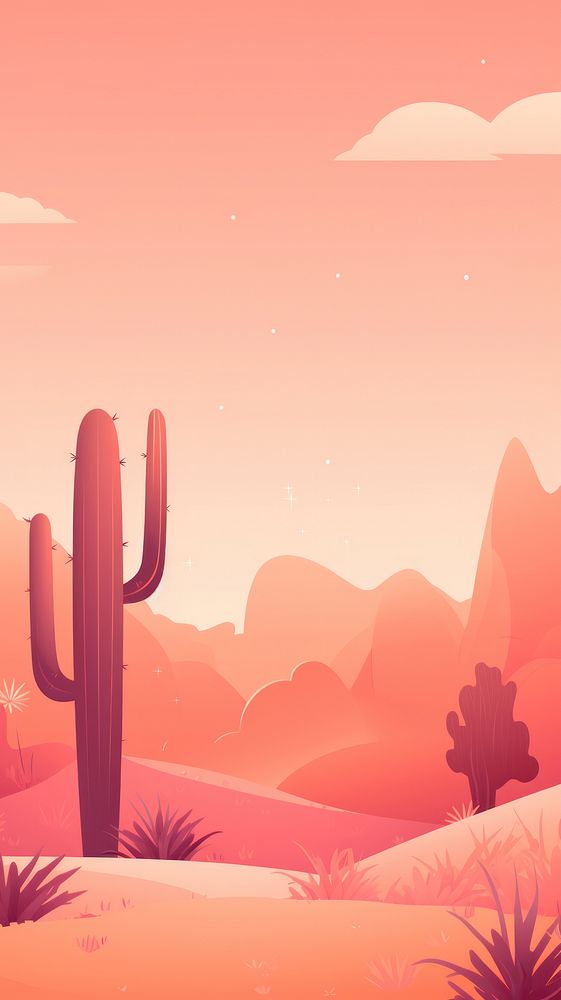 Cactus landscape outdoors desert.