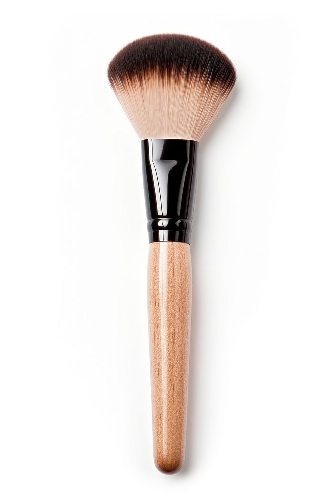 Make up brush tool white background cosmetics.