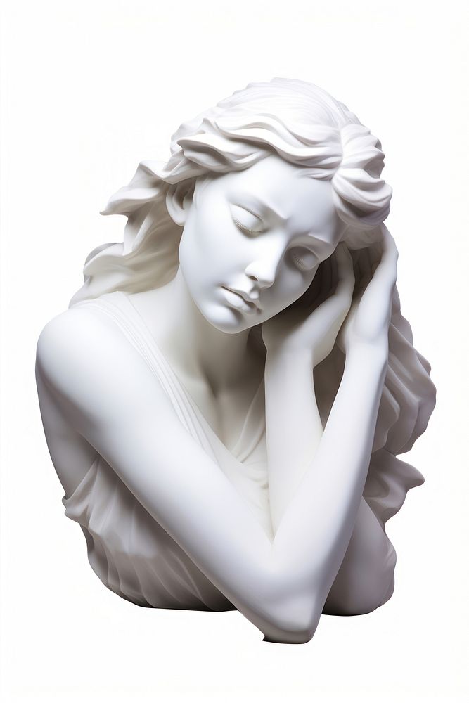 Woman sculpture statue adult white.