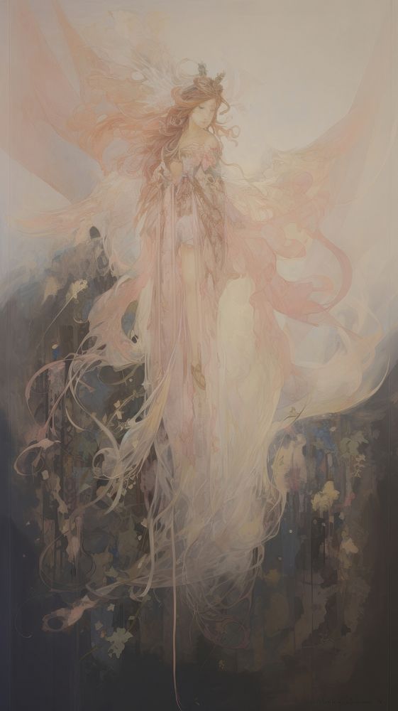 Fairy painting angel art.