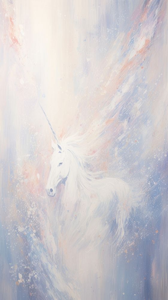 Unicorn painting animal mammal.