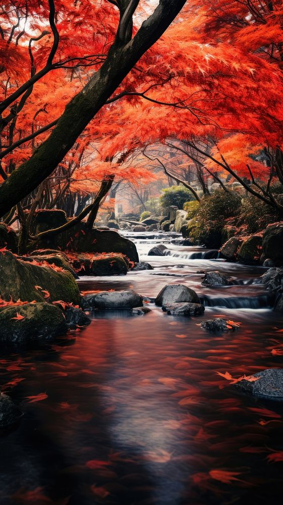 Autumn in japan landscape outdoors nature.