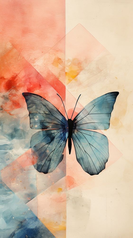 Butterfly abstract painting animal.