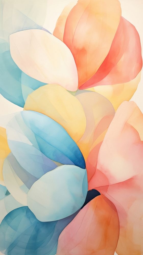 Abstract painting flower petal.