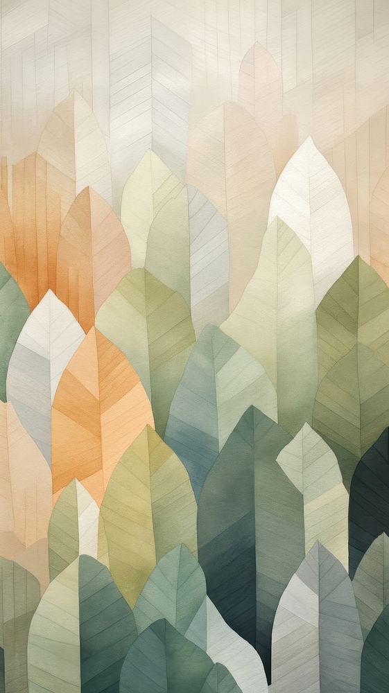 Forest abstract painting pattern.