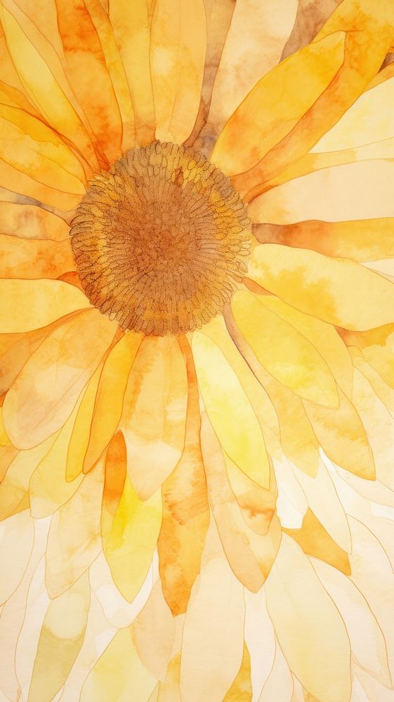 Sunflower abstract shape petal.