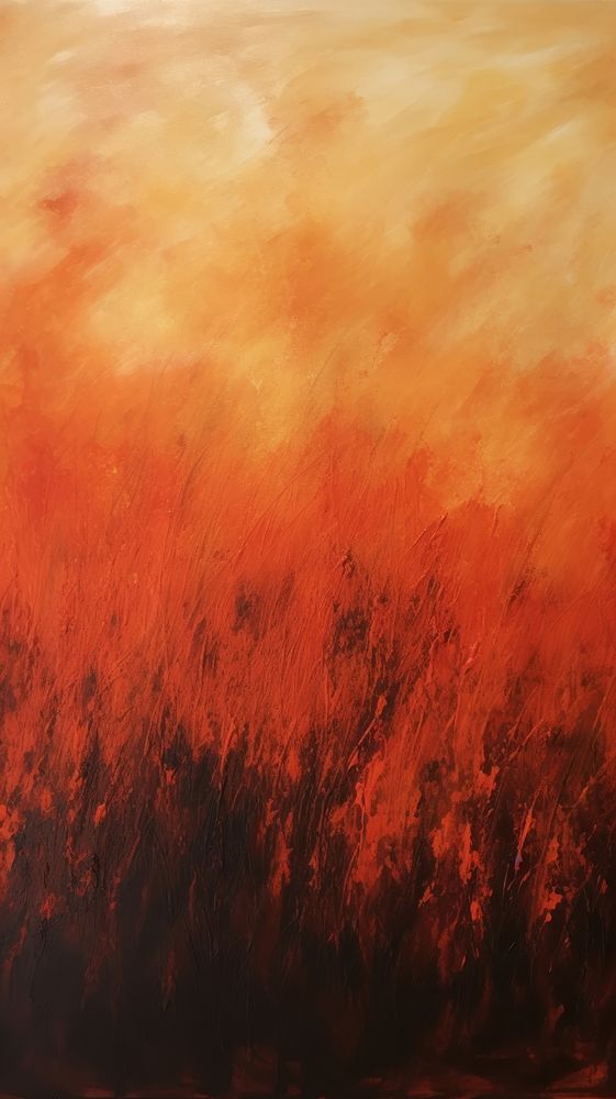 Flame on field backgrounds painting nature.