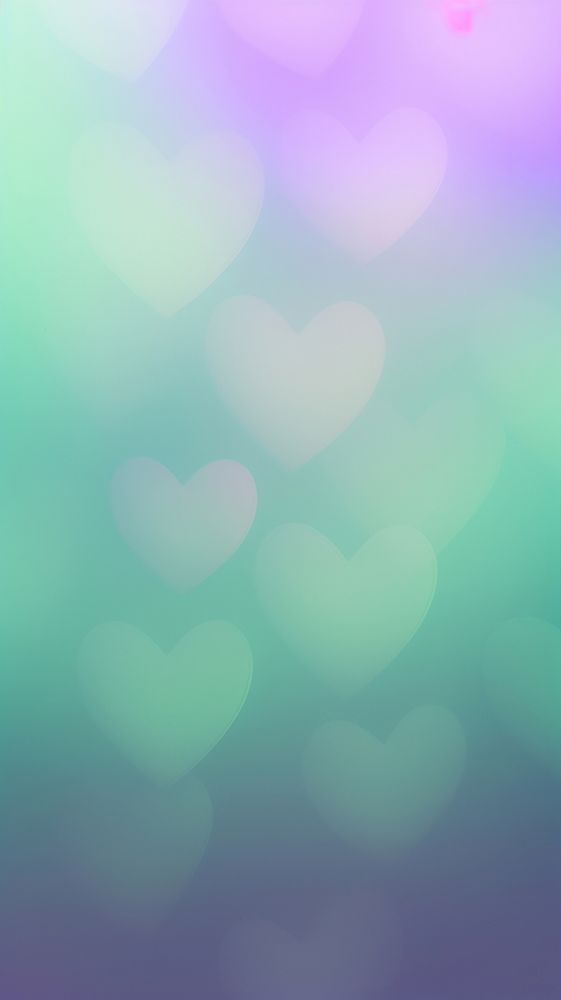 Blurred gradient purple Hearts backgrounds outdoors green.